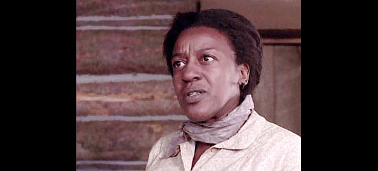 CCH Pounder as Sara Pickett, wife of Isom, who accompanies him on the journey to Montana in Return to Lonesome Dove (1993)