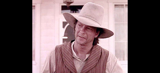 Chris Cooper as July Johnson, the former lawman badly burned when a brush fire destroys the Allen homestead in Return to Lonesome Dove (1993)