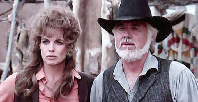 Linda Gray as Mary Collins and Kenny Rogers as Brady Hawkes in The Gambler -- The Legend Continues (1987)
