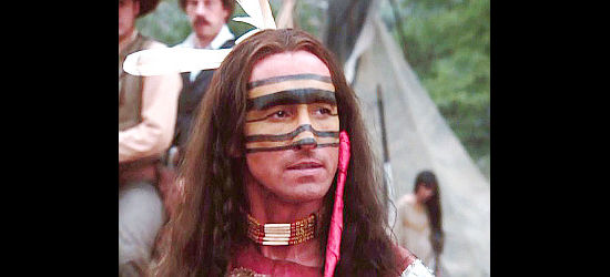Richard Chaves as Iron Dog, the Ghost Dance proponent among the Sioux in The Gambler -- The Legend Continues (1987)