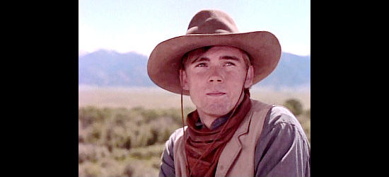Ricky Schroder as Newt Dobbs, stuck between loyalty to the man who might be his father and another who saved his life in Return to Lonesome Dove (1993)