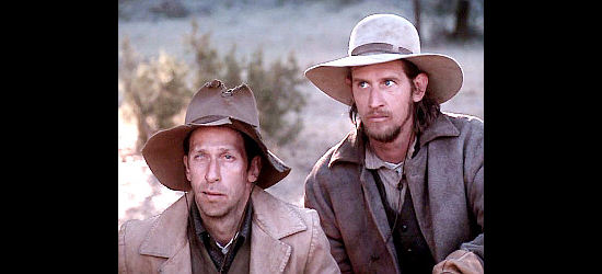 Tim Blake Nelson as Johnny Carthage and Ray McKinnon as Long Bill Coleman in Dead Man's Walk (1996)