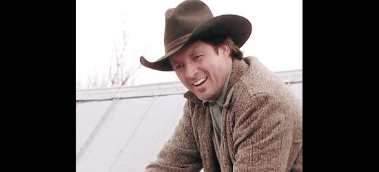 Bruce Boxleitner as Billy Montana, helping Brady on his new ranch in The Gamber V, Playing for Keeps (1994)