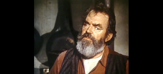 Jack Elam as Bitterroot, trying to keep the 'daughters' out of too much trouble in The New Daughters of Joshua Cabe (1976)