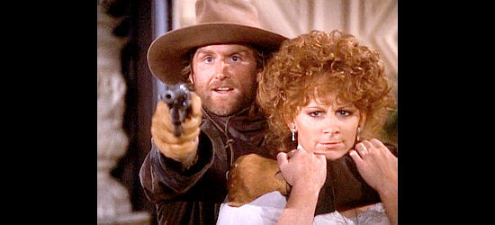 Jere Burns as Cade Dalton, using Burgundy Jones (Reba McEntire) to get his way in The Gambler Returns, Luck of the Draw (1991)