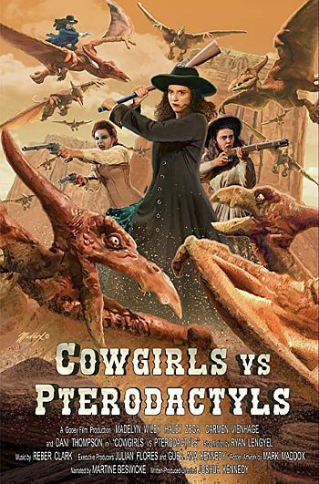 Cowgirls vs. Pterodactyles (2021) poster
