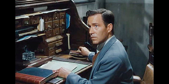 Hugh Marlowe as Don Miguel Aleondo, patron to Martin Penalosa in Way of a Gaucho (1952)