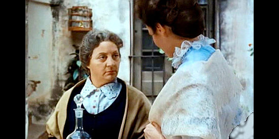 Lidia Campos as Tia Maria, the maid who reveals Martin's hiding spot to Teresa Chavez in Way of a Gaucho (1952)