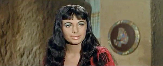 Anna Maria Polani as the reluctant Incan princess who falls for cowboy Alan Fox in Lost Treasure of the Incas (1964)