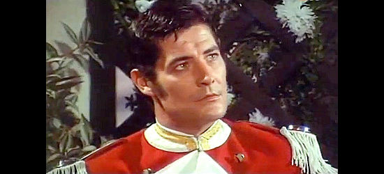 Carlos Quiney as Antonio Sandoval, an officer too obediant to his duties in the mind of a governor's daughter in Zorro's Latest Adventure (1969)