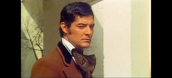 Carlos Quiney as Antonio Sandoval, back from Spain and wondering what's happening under Don Fernando's rule in Zorro's Latest Adventure (1969)
