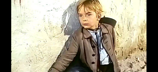 Florian Kuehne as young Steve Kelly, reacting to the death of someone who had helped him in Last Ride to Santa Cruz (1964)