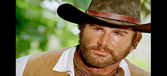 Alan Steel (Sergio Ciani) as Monty Donovan, the kidnapper in The Little Cowboy (1973)