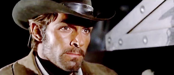Fabio Testi as Roy Greenfield, a man looking to even the score on behalf of a dead friend in Dead Men Ride (1971)