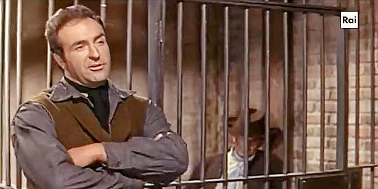 Fernando Montes as the sherriff, upset that warrants have been issued for the avengers in The Implacable Three (1963)