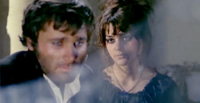 Franco Nero as Don Jose and Tina Aumont as Carmen, at odds again in Man, Pride and Vengeance (1967)
