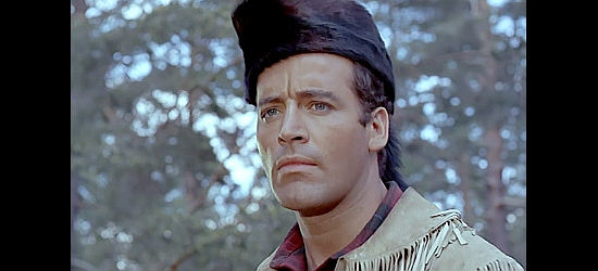 George Martin as Victor DeFrois, realizing he'll have James Sullivan's daughter as his captive in Canadian Wilderness (1965)
