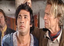 Gordon Mitchell as Jack Mason tries to make Tiger (Krung Krivilai) talk in Tiger from the River Kwai (1975)
