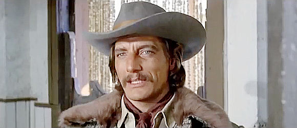 Romano Puppo as Newman, one of Redfield's colleagues in Dead Men Ride (1971)