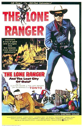 The Lone Ranger and the Lost City of Gold (1958) poster