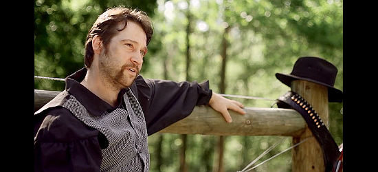 Adam Scott Clevenger as King Garrett, owner of the Crooked G ranch in Calamity Jane's Revenge (2015)