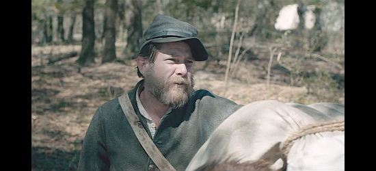 Christopher Berry as Jasper Collins warns Newton Knight about the penalty for desertion in Free State of Jones (2016)