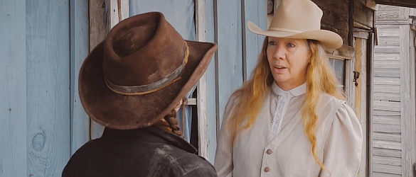 Elizabeth McCullough as Katherine, Francis Miller's concerned mother in Lady Lawman (2021)