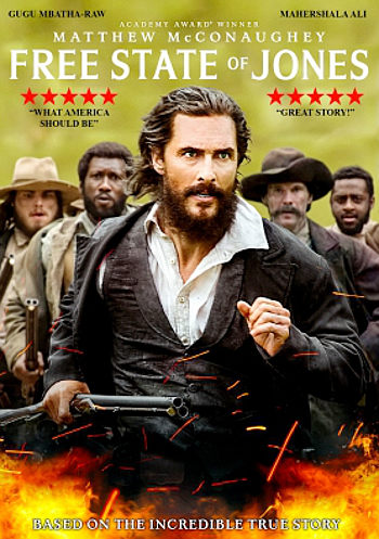 Free State of Jones (2016) DVD cover