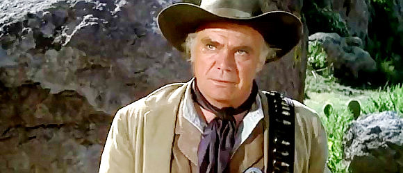 John Doucette as Buck Dugan, leader of the Ranger ambush party in Big Jake (1971)