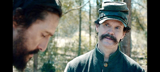 Sean Bridges as Will Sumrall consoles Newton Knight on the loss of a relative in Free State of Jones (2016)