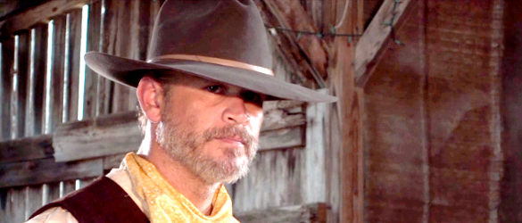 Thom Hallum as Jim (James Orville) Bain, ready to settle an old score in Honor Among Thieves (2021)