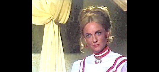 Barbara Werle as Billie, Mimmo's girlfriend and thee sister of the sheriff in Gone with the West (1974)