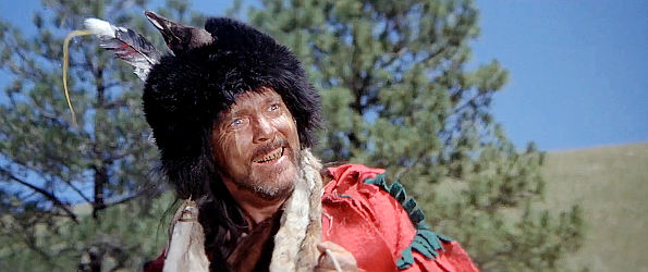Charles B. Pierce as Bugler, the mad trapper aligned with the Indians in Grayeagle (1977)