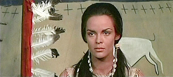 Corinna Tsopei as Running Deer, the chief's daughter who marries John Morgan in A Man Called Horse (1970)