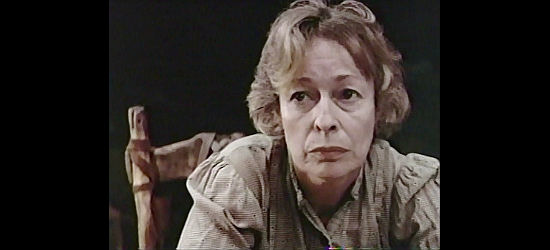 Eileen Heckart as Ma Allan, trying to teach son Zandy a lesson in Zandy's Bride (1974)