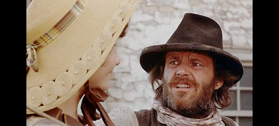 Jack Nicholson as Henry Lloyd Moon, not amused by Julia's joke of a wagon ride in Goin' South (978)