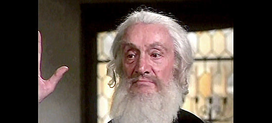 Leo Fuchs as the rabbi who sends Avram from Poland to San Francisco in The Frisco Kid (1979)