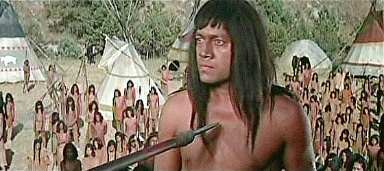 Mau Tupou as Yellow Hand, trusting John Morgan with his life in A Man Called Horse (1970)