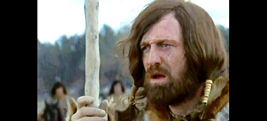 Richard Harris as Zachary Bass, his journey back from the nearby dead nearly complete in Man in the Wilderness (1971)