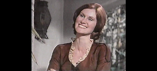 Susan Clark as Ginger, the female pick pocket Quincy falls for in Skin Game (1971)