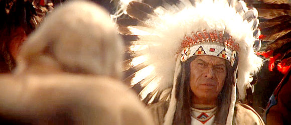 Alberto Mariscal as Red Cloud, hearing John Morgan's request for help in The Return of a Man Called Horse (1976)
