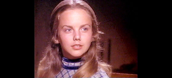 Linda Purl as Amy Barron, the ranch owner's daughter Jory is to protect in Jory (1973)