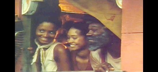 Noah introduces his daughters to Sam Spade in Adios Amigos (1975)