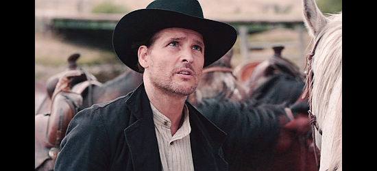 Peter Facinelli as Sheriff Wilkins, a longtime friend of Marshal McMasters in Catch the Bullet (2021)