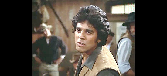 Erik Estrada as Santos, the longtime hand for Mathew Hatcher in The Quest -- The Longest Drive (1976)