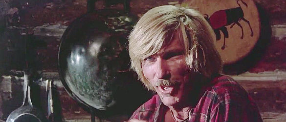 L.Q. Jones as Gates, the man behind most of the trouble in Winterhawk (1975)