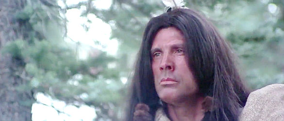Michael Dante as Winterhawk, mysterious chief of the Blackfoot tribe in Winterhawk (1976)