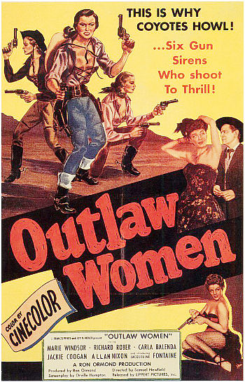 Outlaw Women (1952) poster