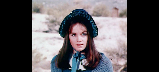 Pamela Sue Martin as Sally Underwood, the girl who convinces Ernie Parsons there might be hope for Castle Walk in The Gun and the Pulpit (1974)