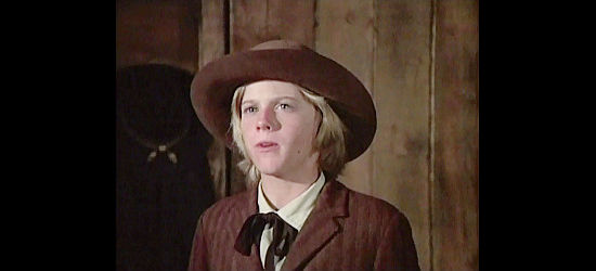 Vincent Van Patten as Peter Harkness, the disobediant 12-year-old who joins his father at the fort in The Bravos (1972)